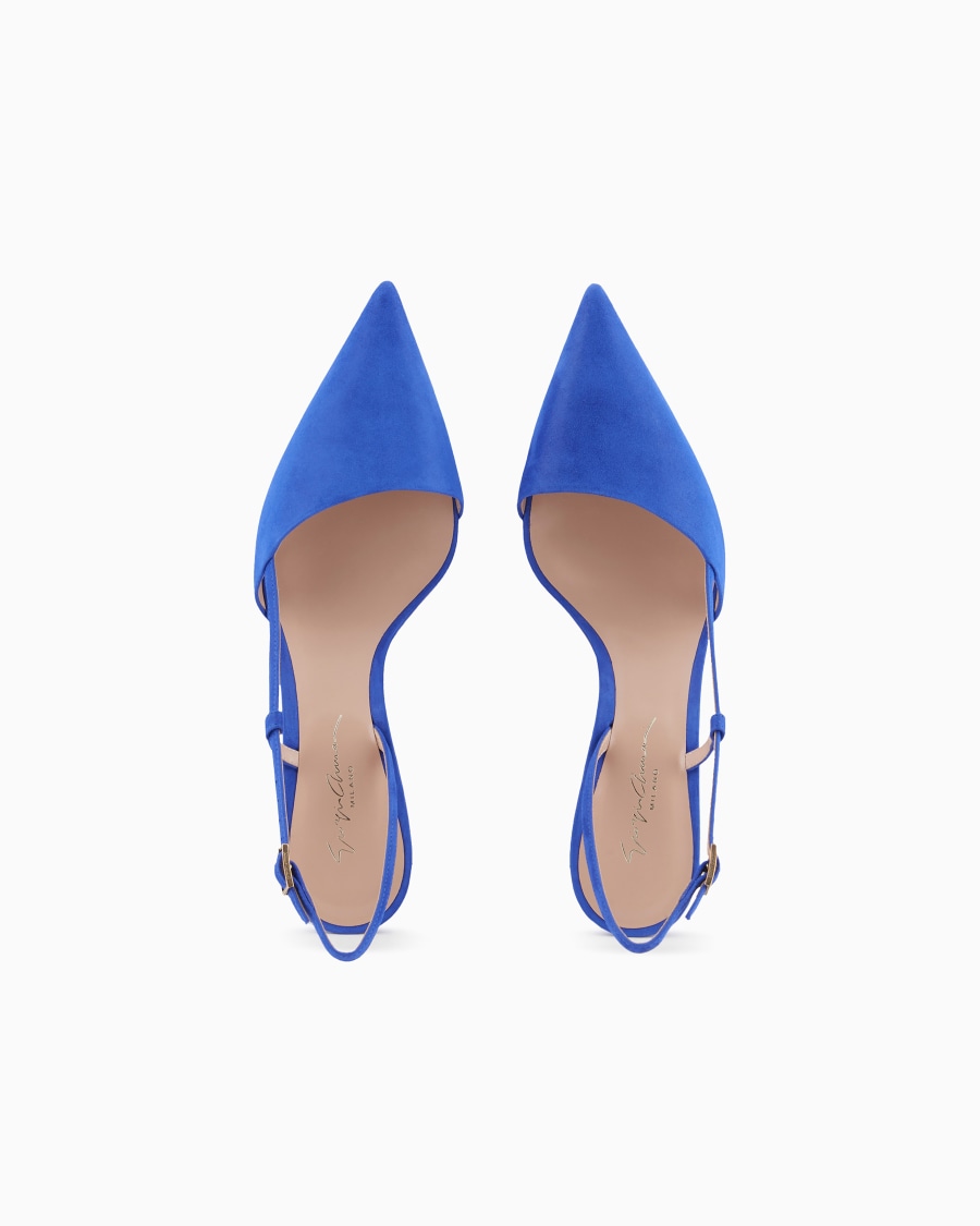 The World Of Armani SLINGBACK IN PELLE SCAMOSCIATA LAMINATA