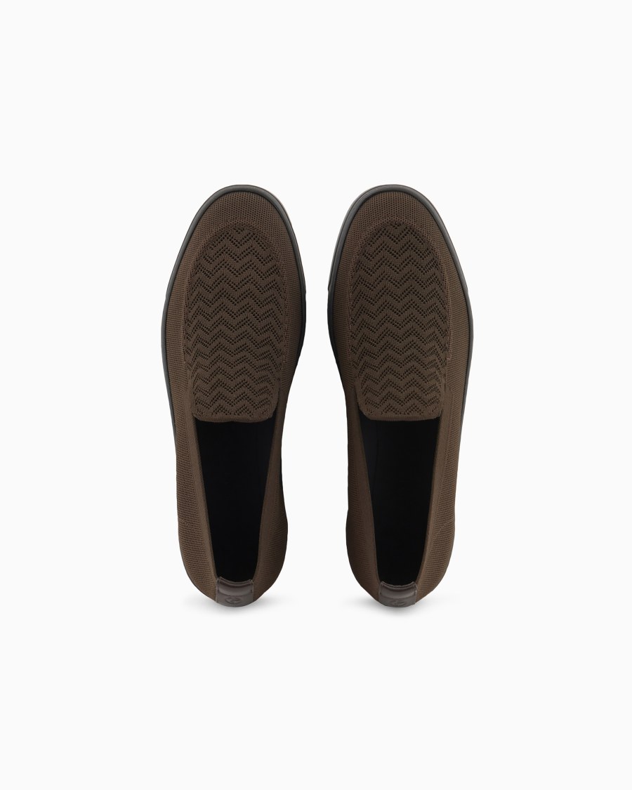The World Of Armani SLIP-ON IN TESSUTO JACQUARD CHEVRON ASV