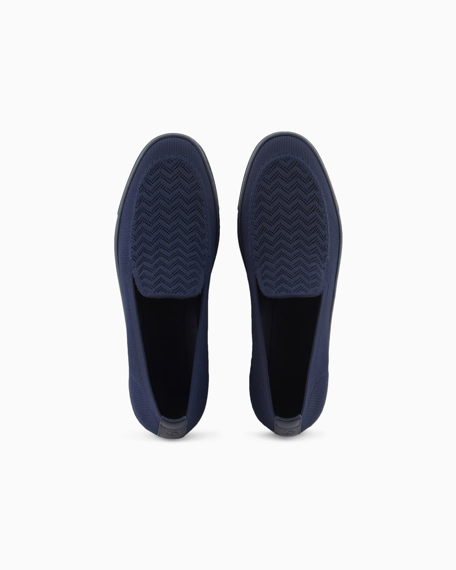 The World Of Armani SLIP-ON IN TESSUTO JACQUARD CHEVRON ASV