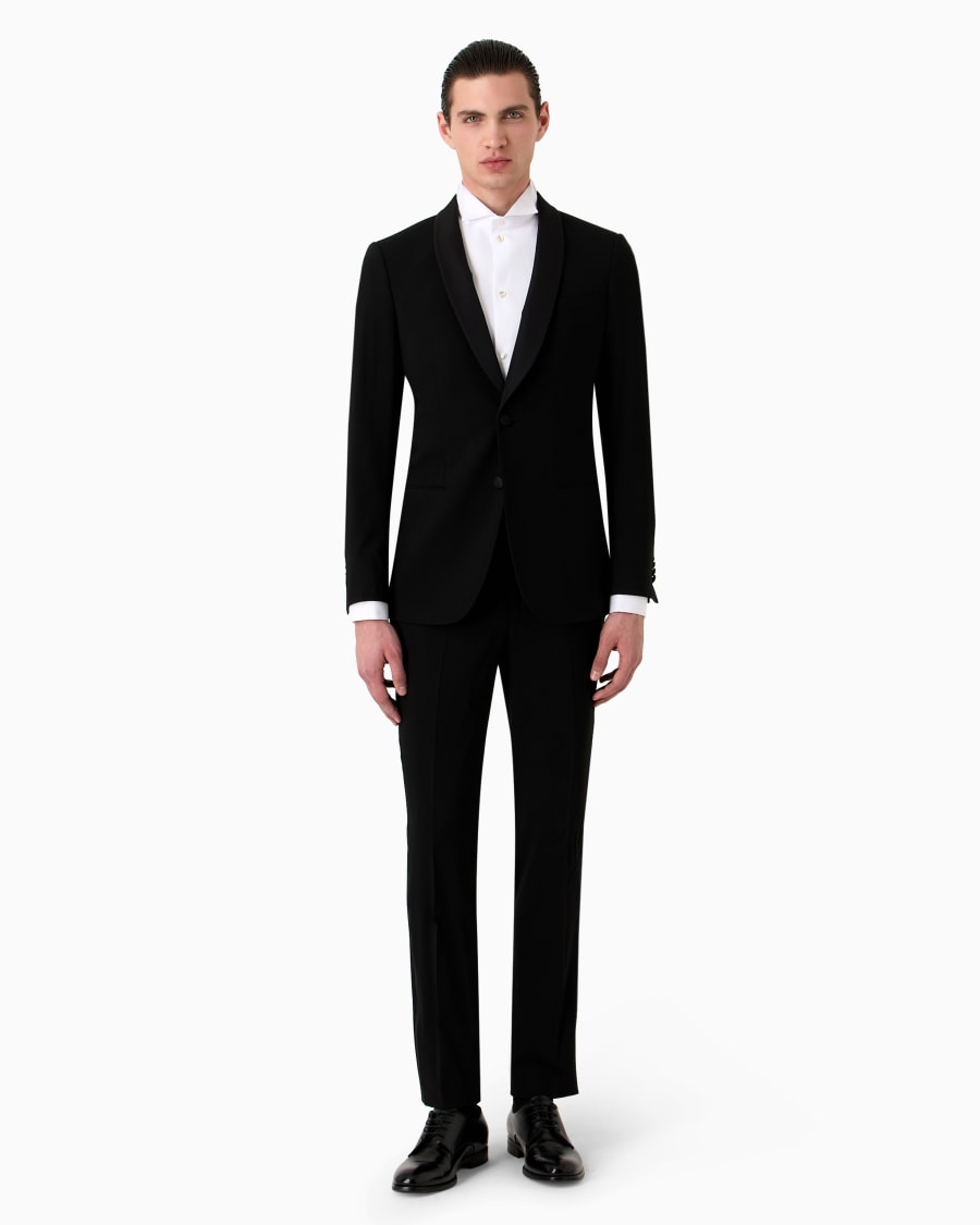 The World Of Armani SMOKING LINEA SOHO MONOPETTO IN CREPE DI LANA