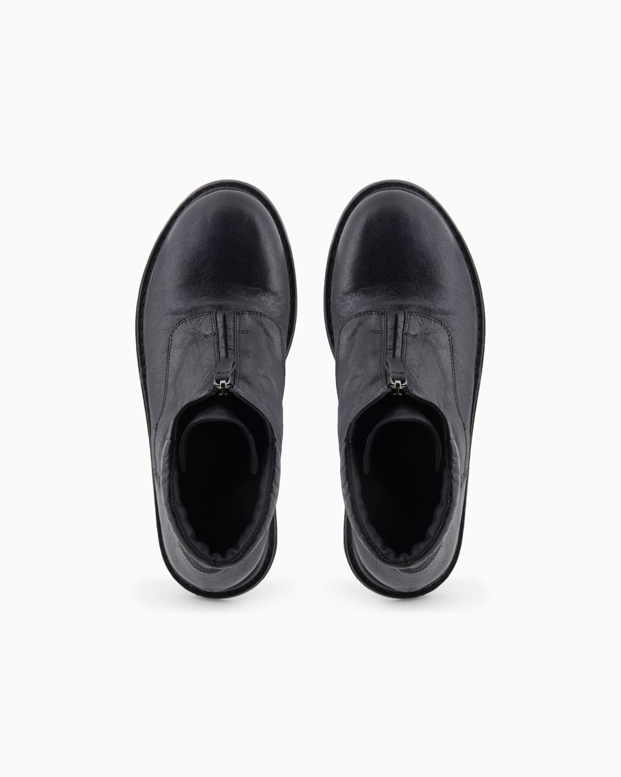 The World Of Armani STIVALETTI IN PELLE EFFETTO VINTAGE