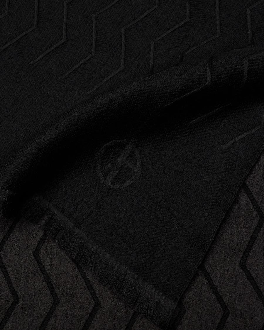 The World Of Armani STOLA IN SETA E LANA VERGINE JACQUARD