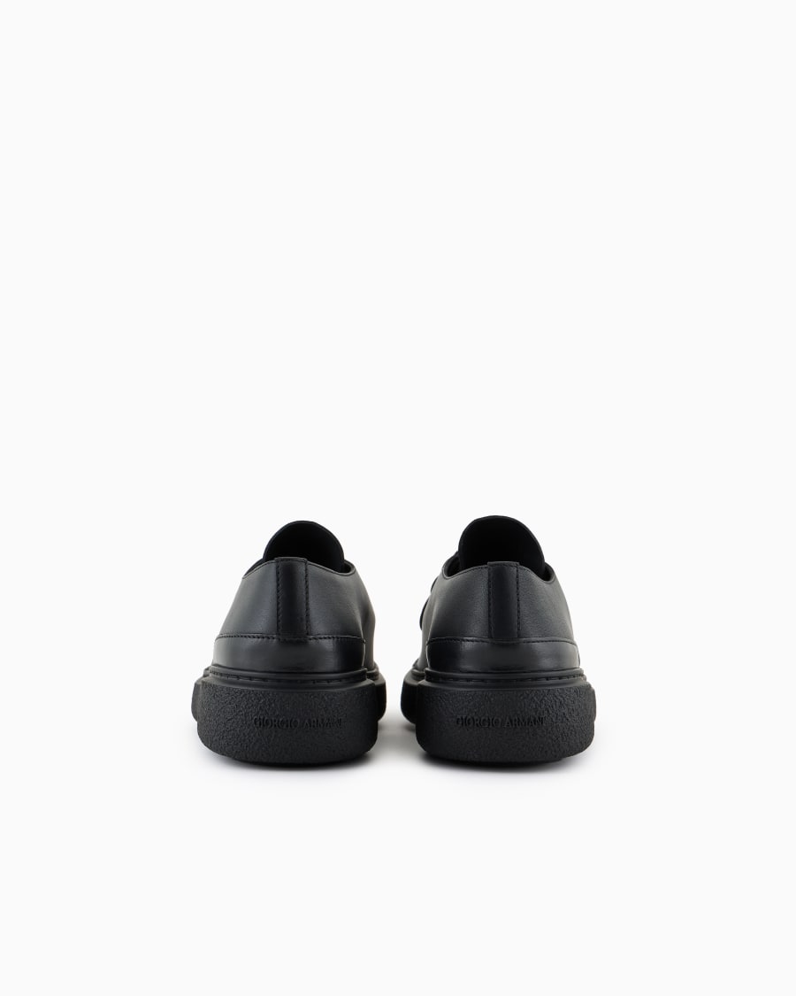 The World Of Armani STRINGATE IN PELLE SUEDE E PELLE NAPPATA