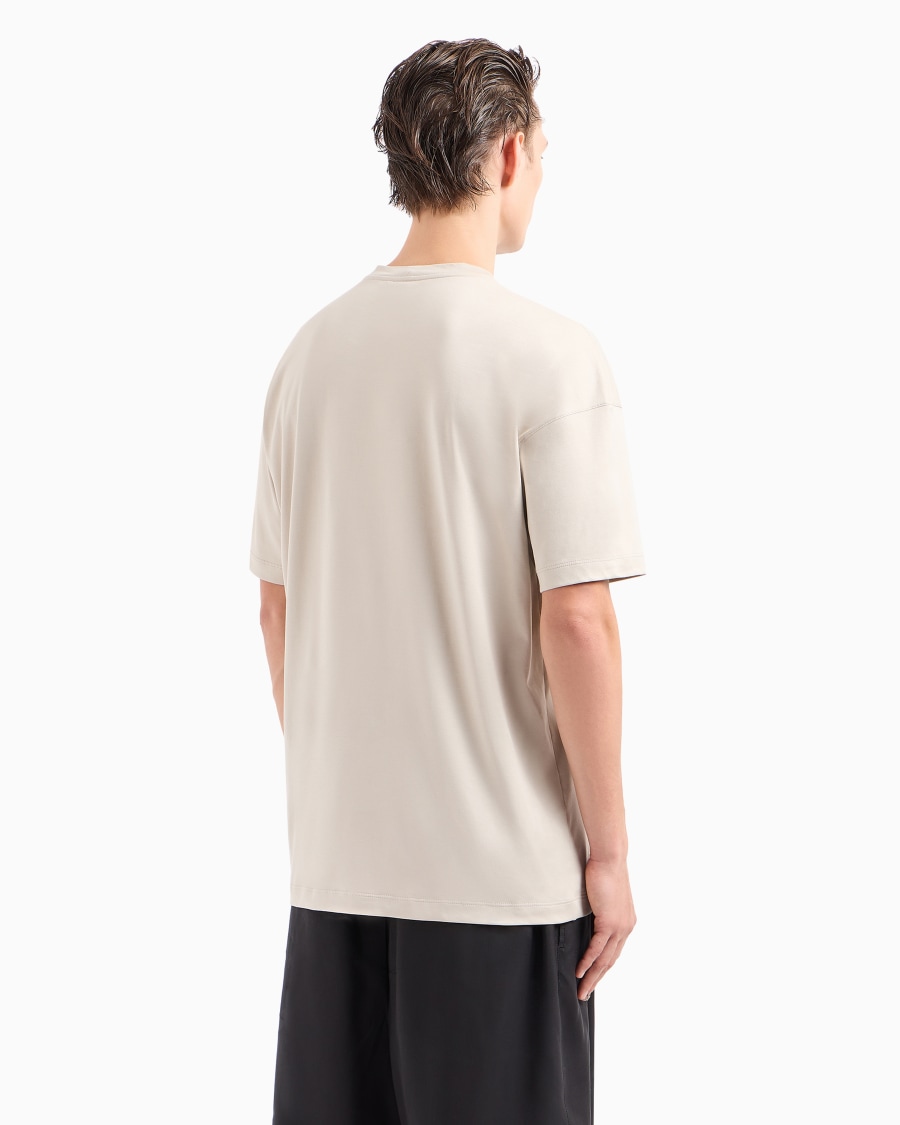 The World Of Armani T-SHIRT GIROCOLLO IN JERSEY DI COTONE BIOLOGICO ASV