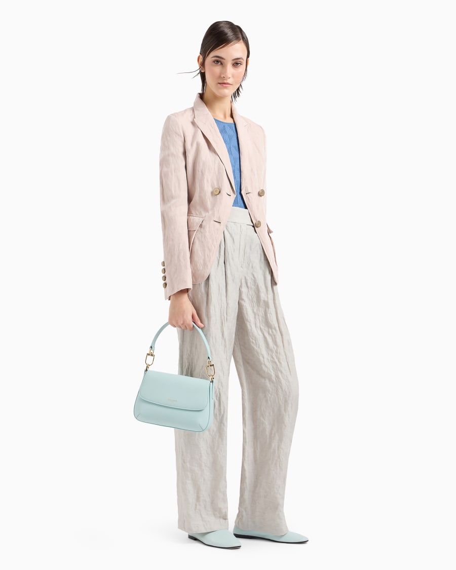 The World Of Armani T-SHIRT GIROCOLLO IN JERSEY DI VISCOSA JACQUARD