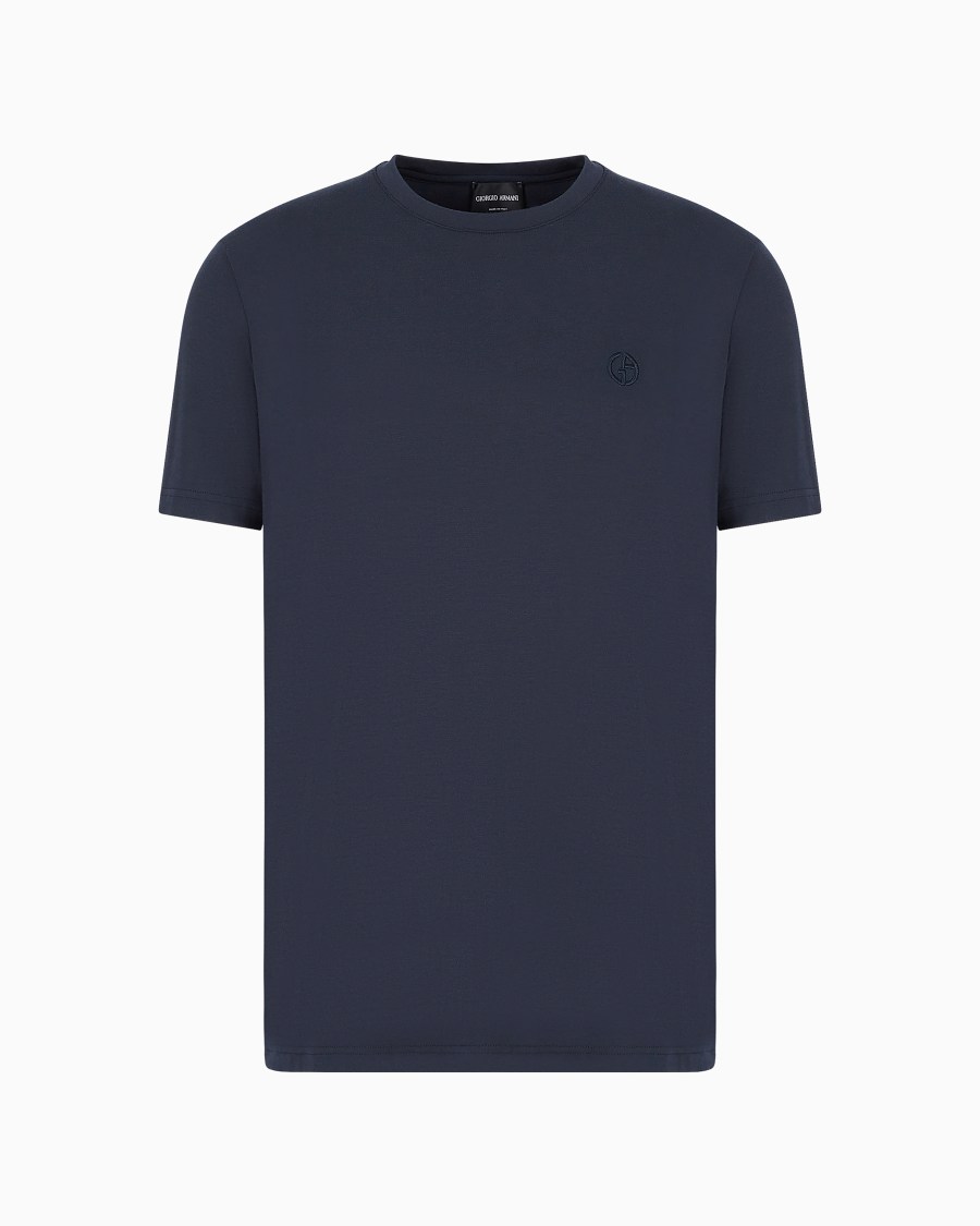 The world of armani T-SHIRT LOUNGEWEAR A MANICA CORTA IN JERSEY STRETCH