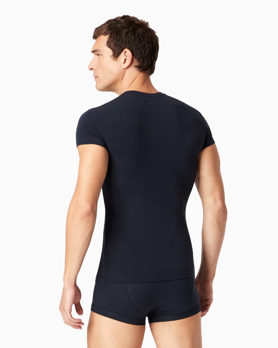 The World Of Armani T-SHIRT LOUNGEWEAR IN JERSEY STRETCH