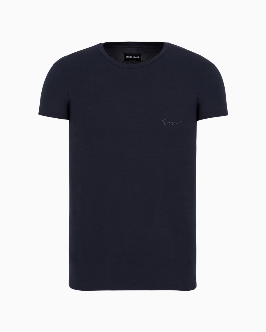 The world of armani T-SHIRT LOUNGEWEAR IN JERSEY STRETCH