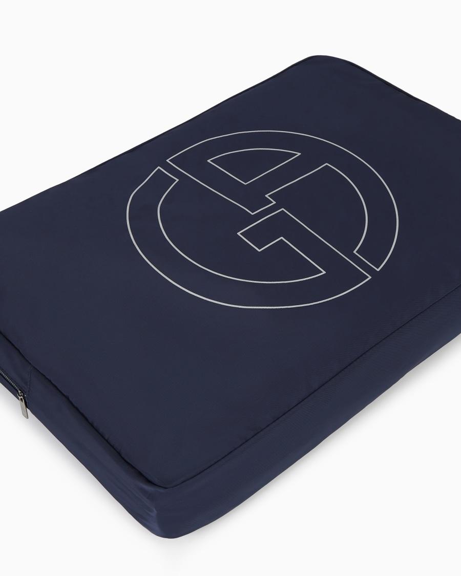 The World Of Armani TELO MARE IN COTONE CON LOGO JACQUARD