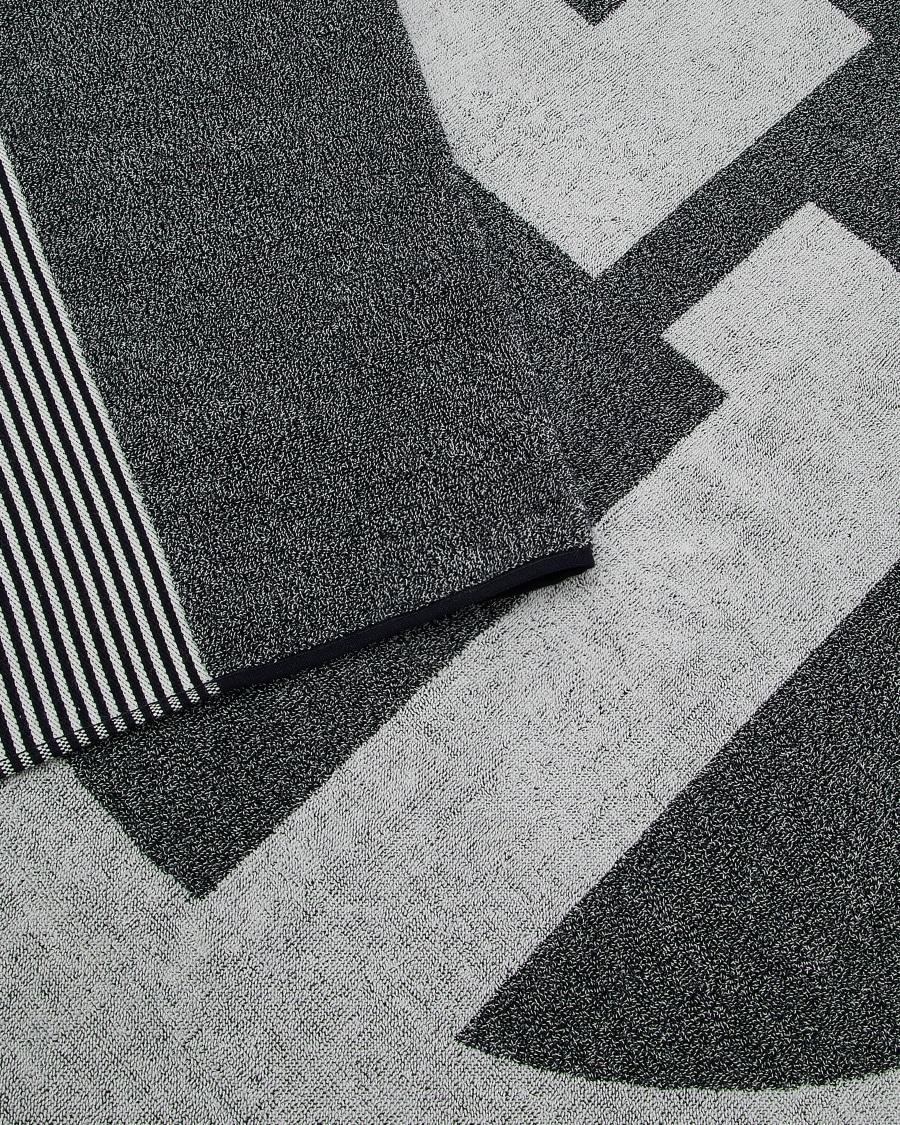 The World Of Armani TELO MARE IN SPUGNA DI COTONE CON MAXI LOGO GA JACQUARD