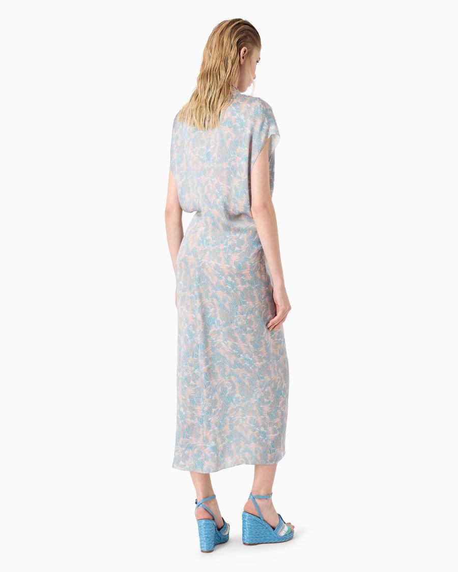 The World Of Armani ABITO LUNGO IN SETA STAMPATA