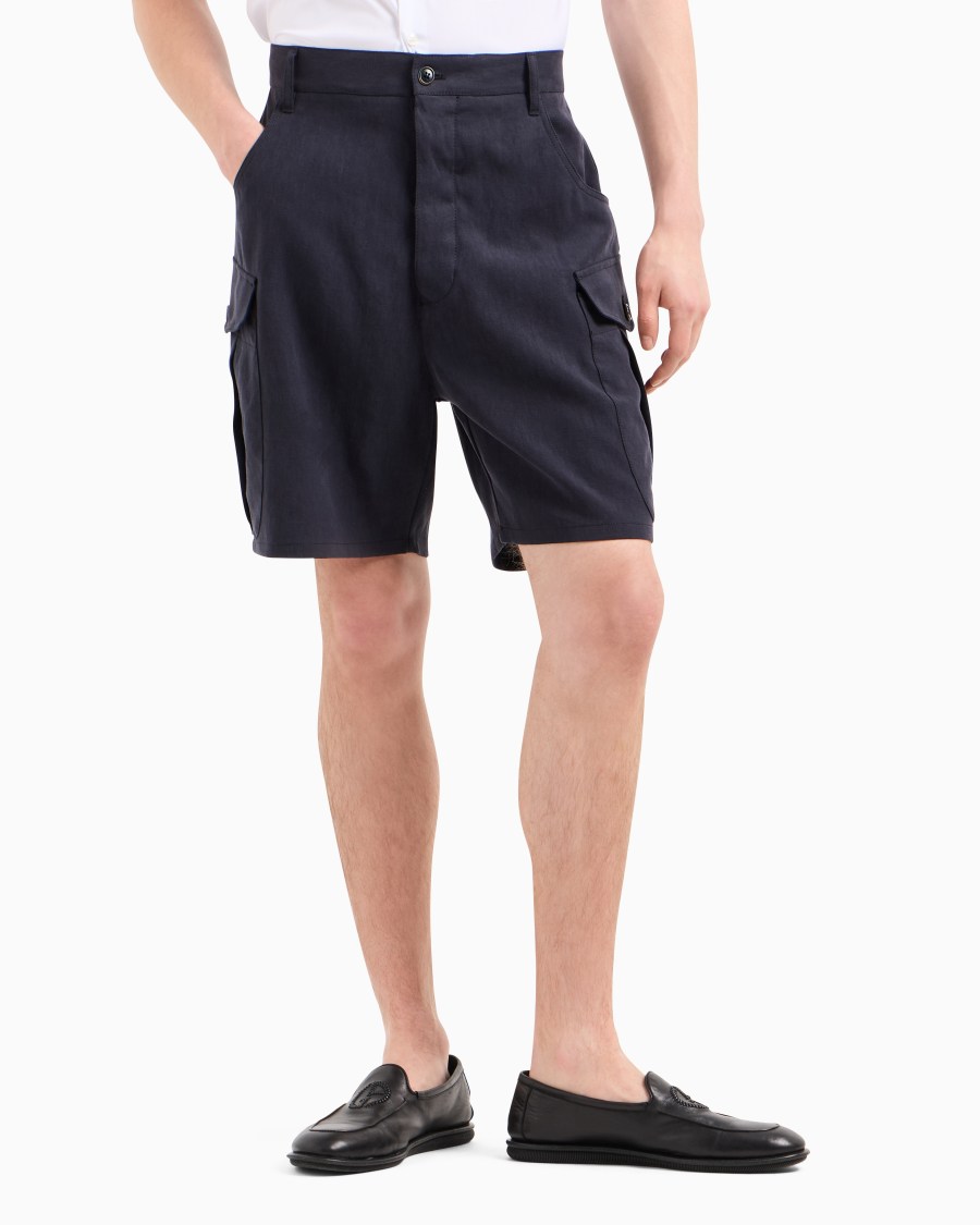 The World Of Armani BERMUDA IN LINO