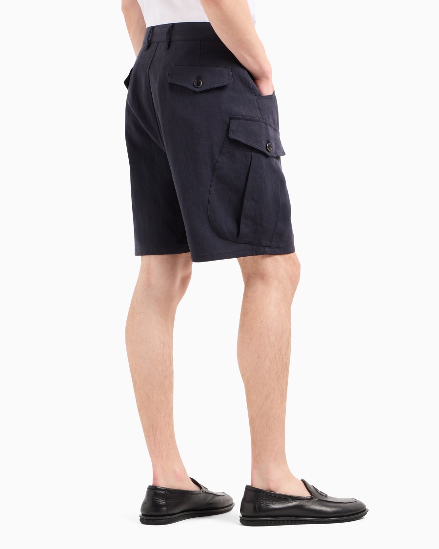 The World Of Armani BERMUDA IN LINO