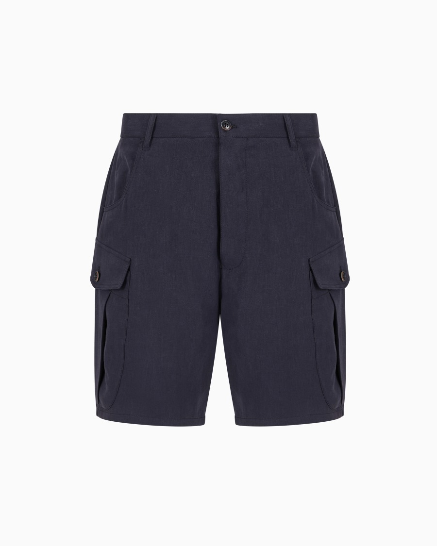 The world of armani BERMUDA IN LINO