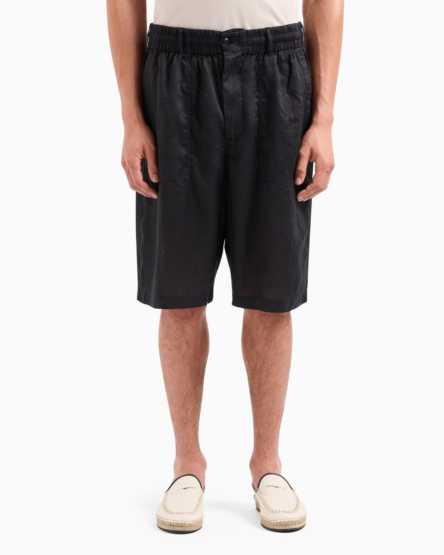 The World Of Armani BERMUDA IN TELA DI LINO