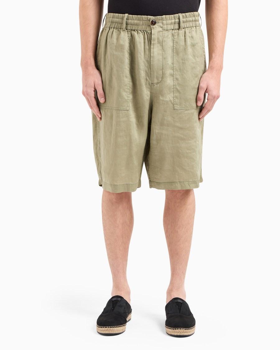 The World Of Armani BERMUDA IN TELA DI LINO