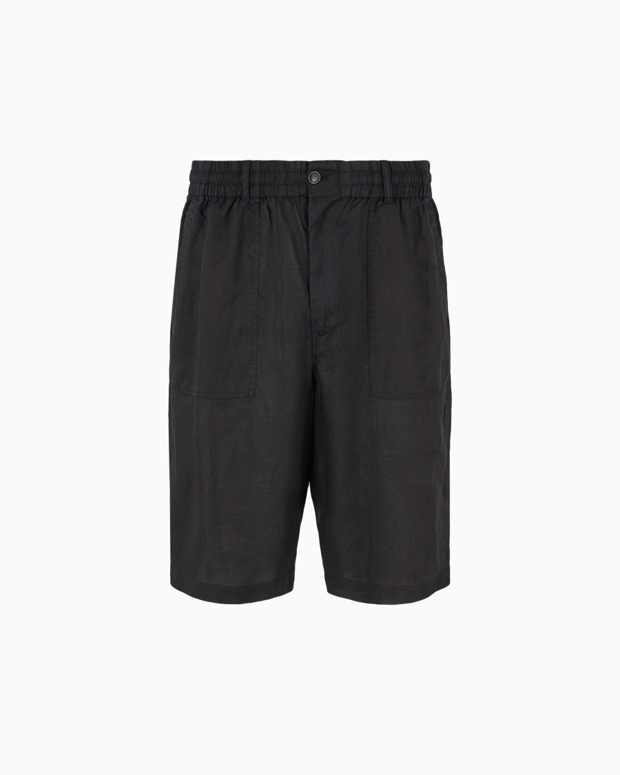 The world of armani BERMUDA IN TELA DI LINO