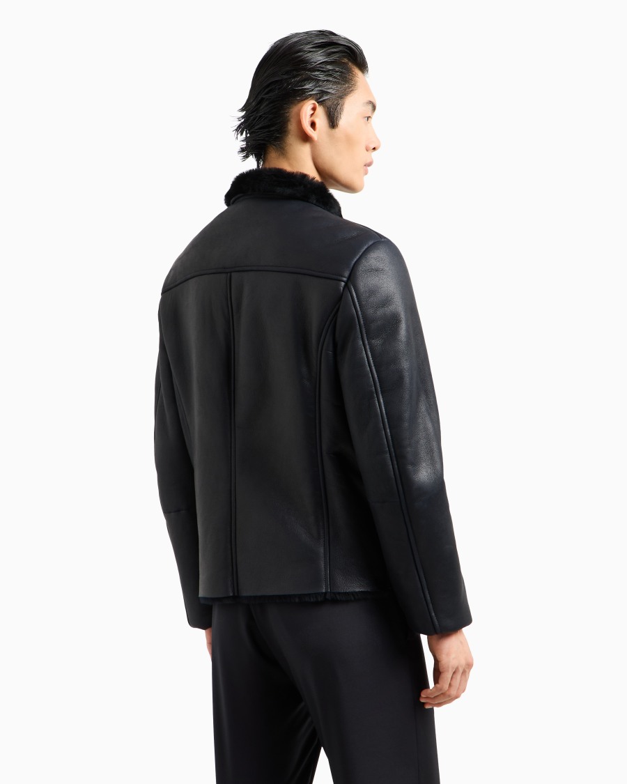The World Of Armani BLOUSON CON ZIP IN MONTONE