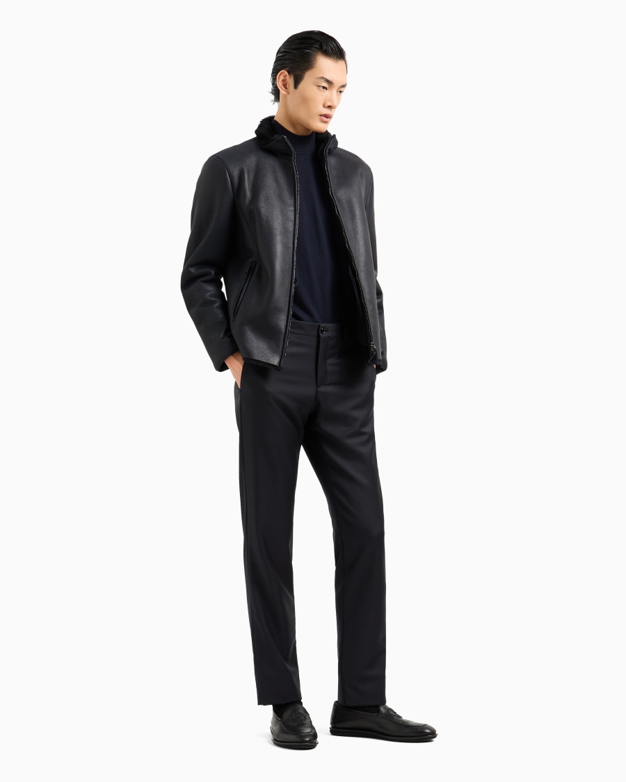 The World Of Armani BLOUSON CON ZIP IN MONTONE