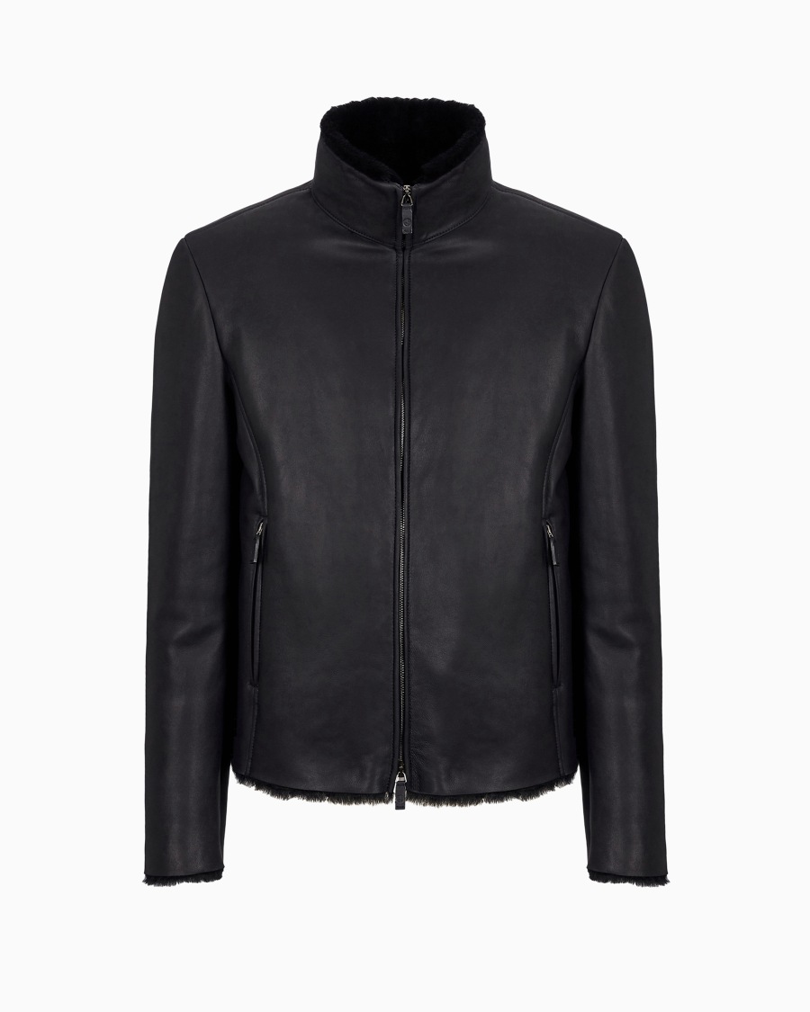 The world of armani BLOUSON CON ZIP IN MONTONE