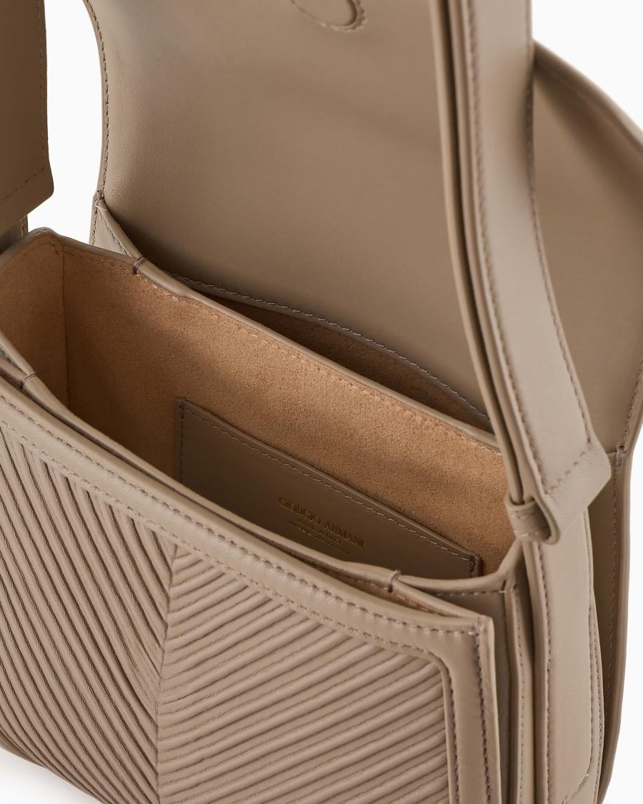 The World Of Armani BORSA LA PRIMA IN NAPPA PLISSÉ