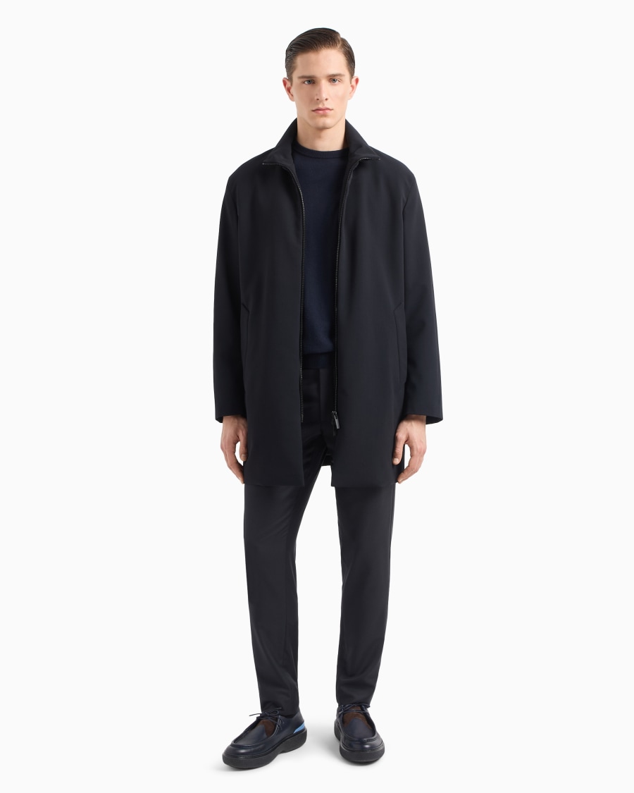 The World Of Armani CABAN LUNGO IN LANA TECNICA