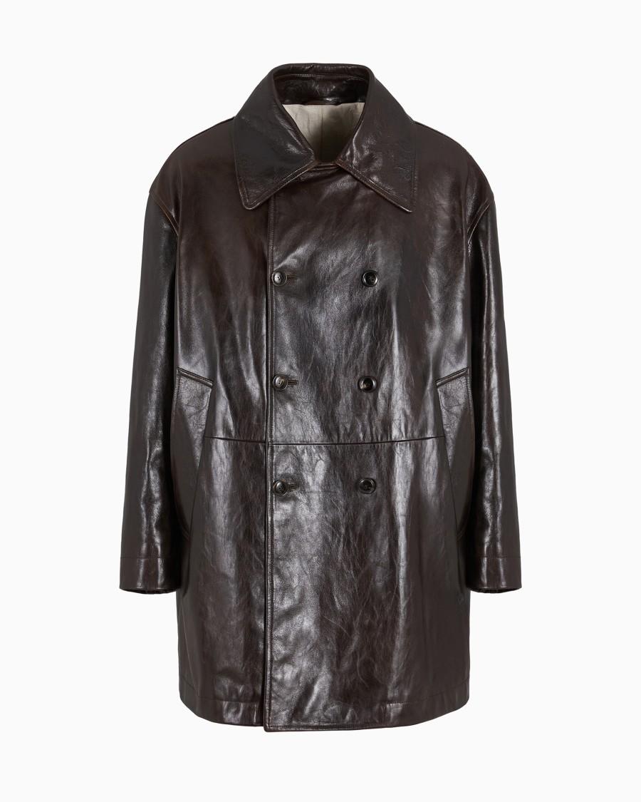 The world of armani CABAN LUNGO IN NAPPA