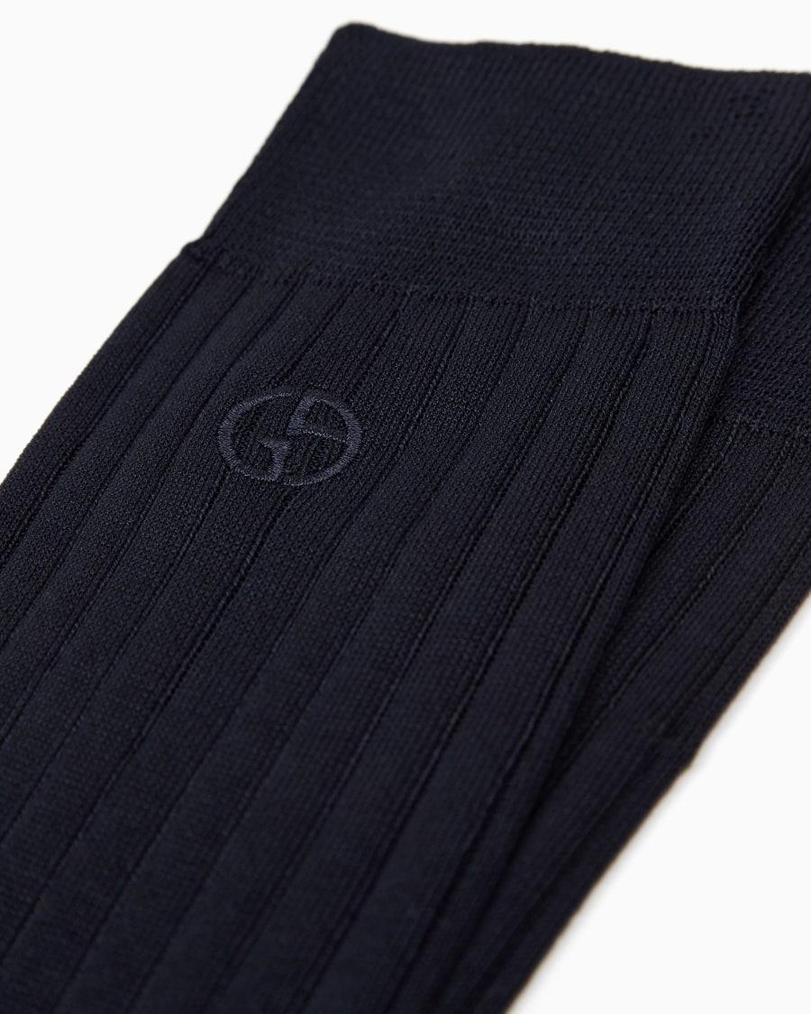 The World Of Armani CALZE CORTE CON LOGO RICAMATO