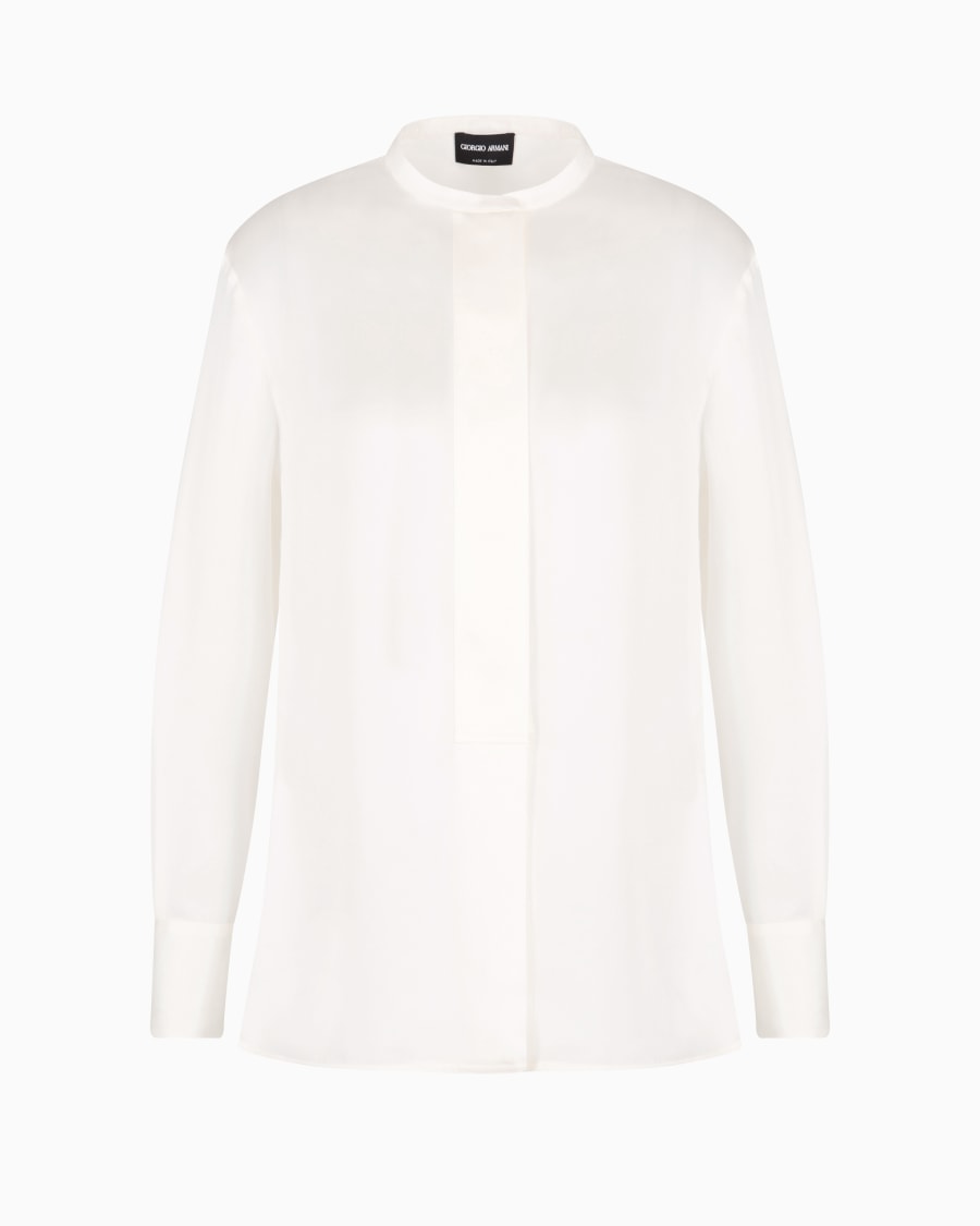 The world of armani CAMICIA IN CHARMEUSE DI SETA