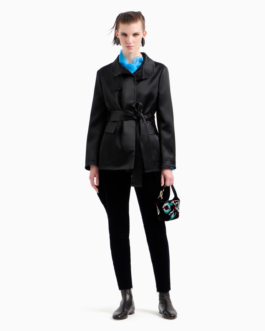 The World Of Armani CAMICIA IN ORGANZA DI SETA