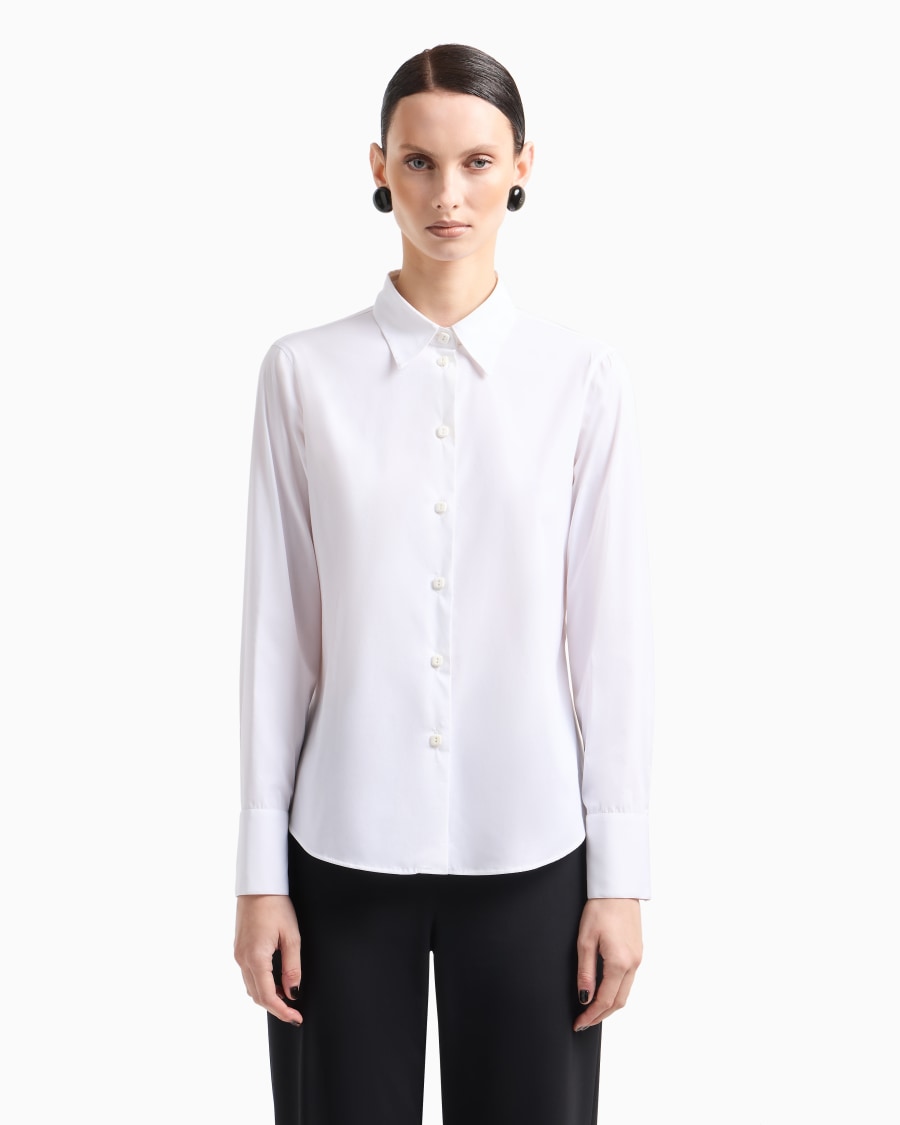 The World Of Armani CAMICIA IN POPELINE STRETCH