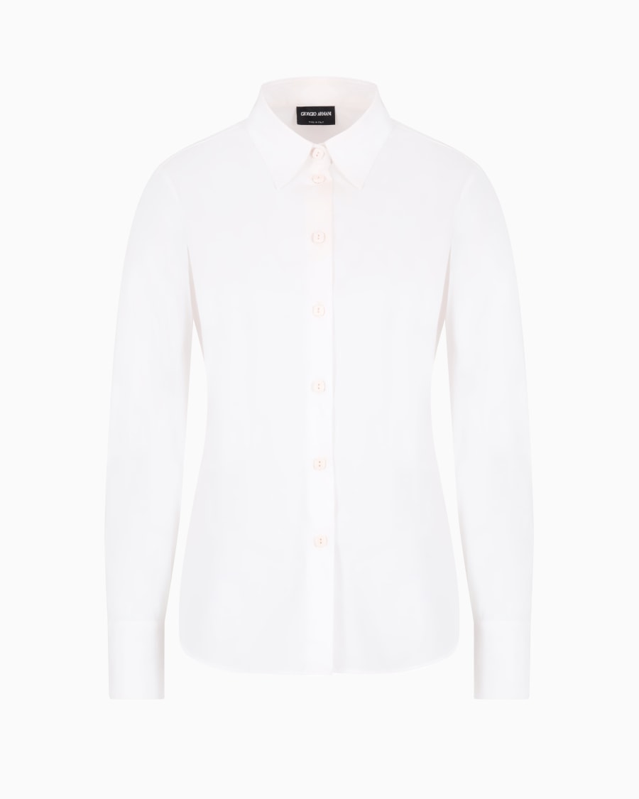 The world of armani CAMICIA IN POPELINE STRETCH