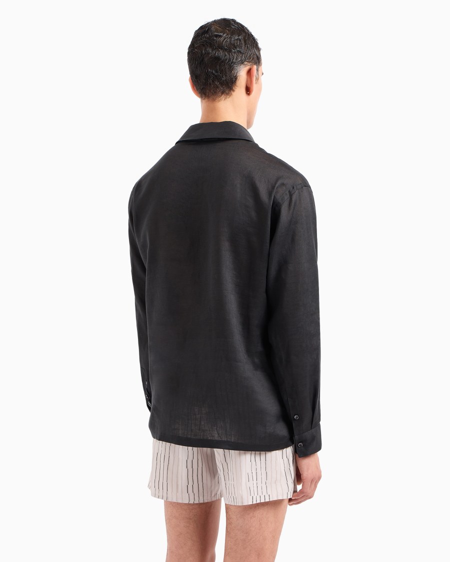 The World Of Armani CAMICIA IN TELA DI LINO