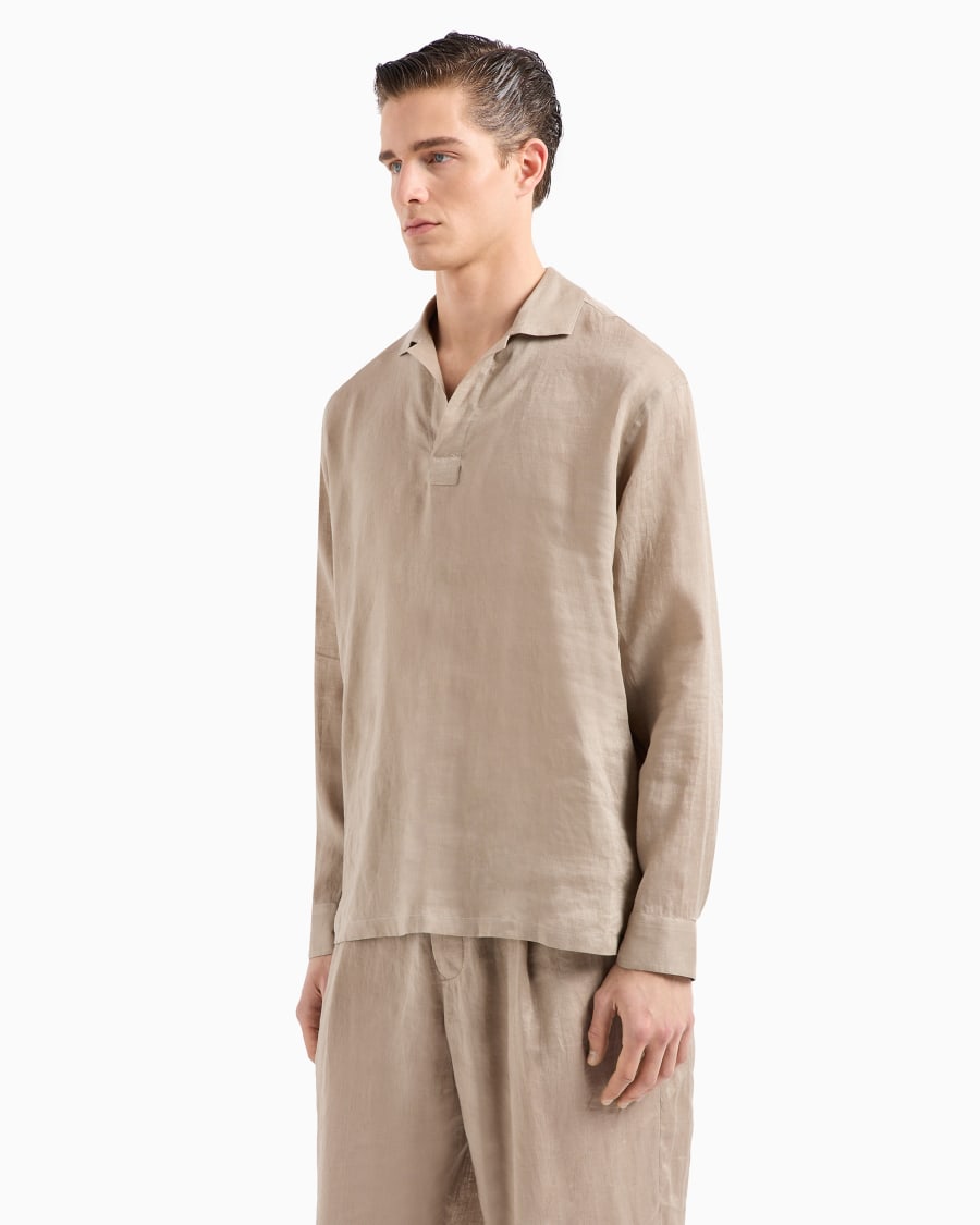 The World Of Armani CAMICIA IN TELA DI LINO