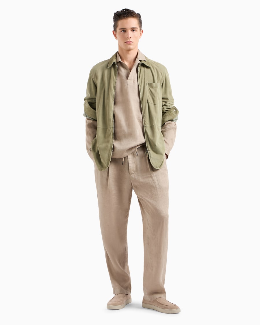 The World Of Armani CAMICIA IN TELA DI LINO