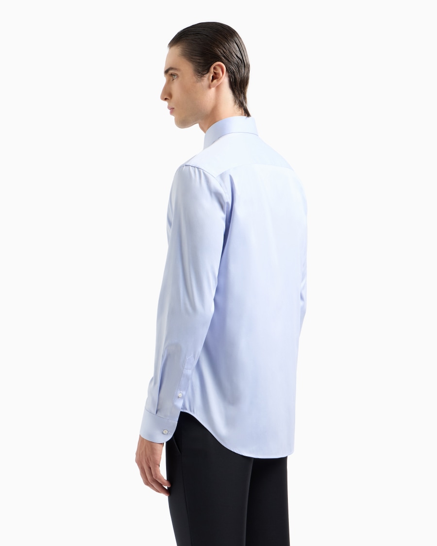The World Of Armani CAMICIA IN TWILL DI COTONE