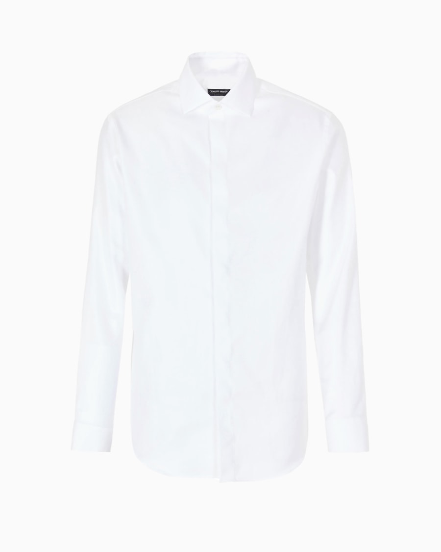 The world of armani CAMICIA REGULAR FIT IN COTONE