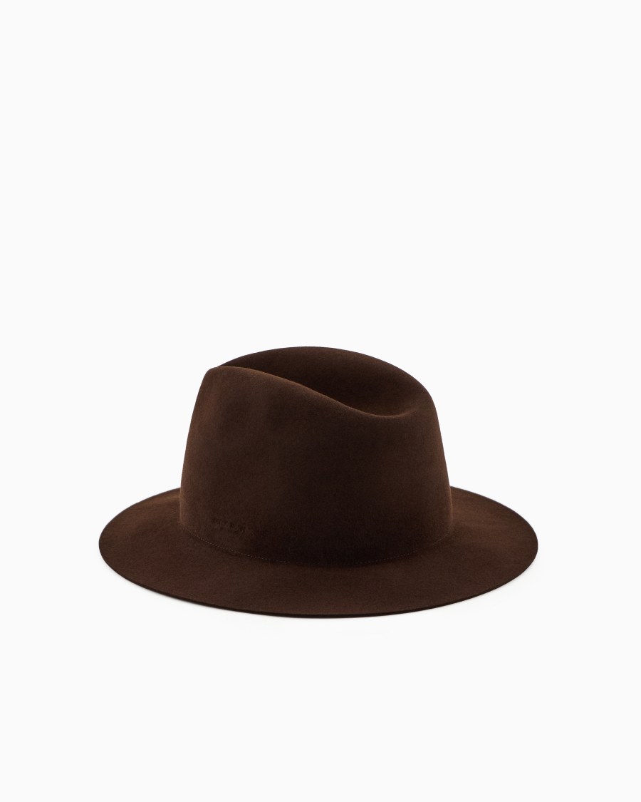 The World Of Armani CAPPELLO A TESA LARGA IN LAPIN