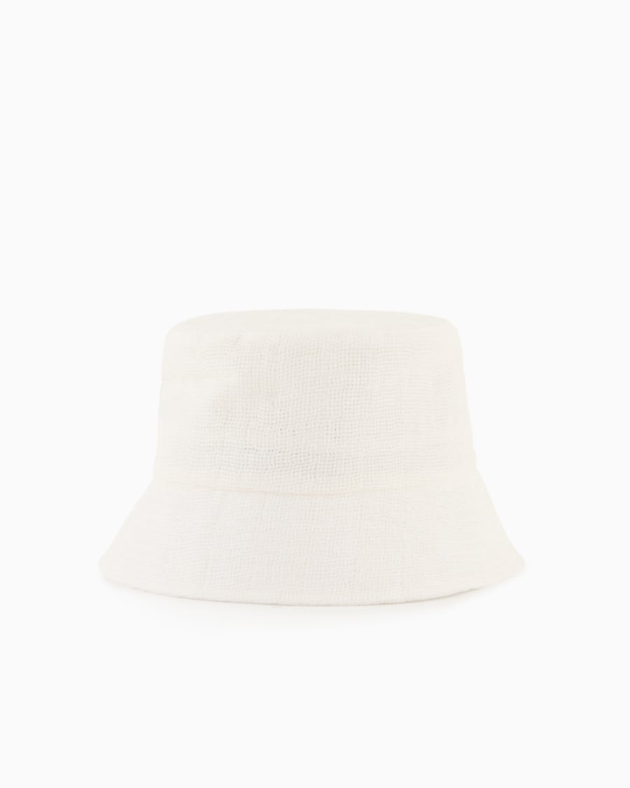 The World Of Armani CAPPELLO CLOCHE IN MISTO LINO