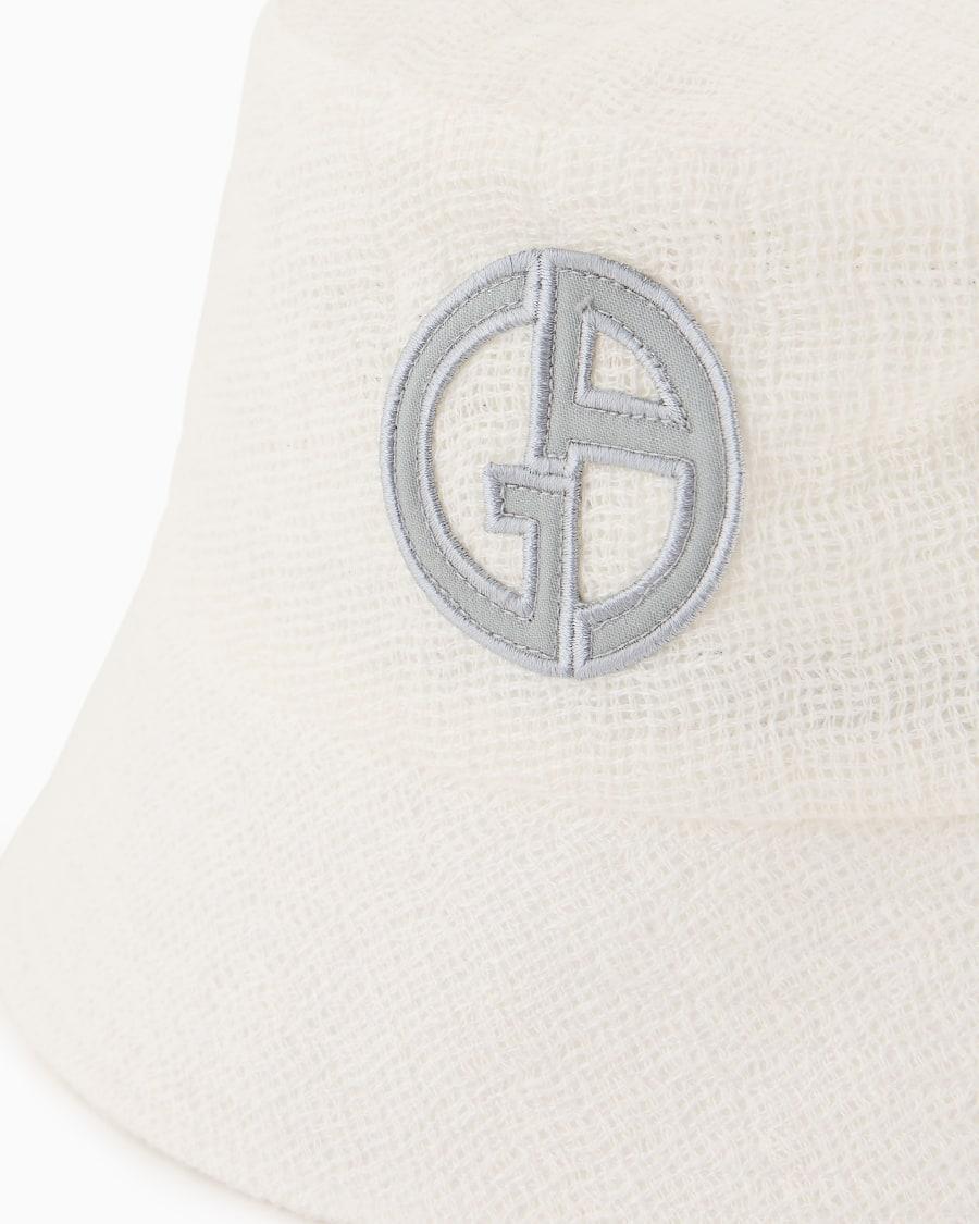 The World Of Armani CAPPELLO CLOCHE IN MISTO LINO