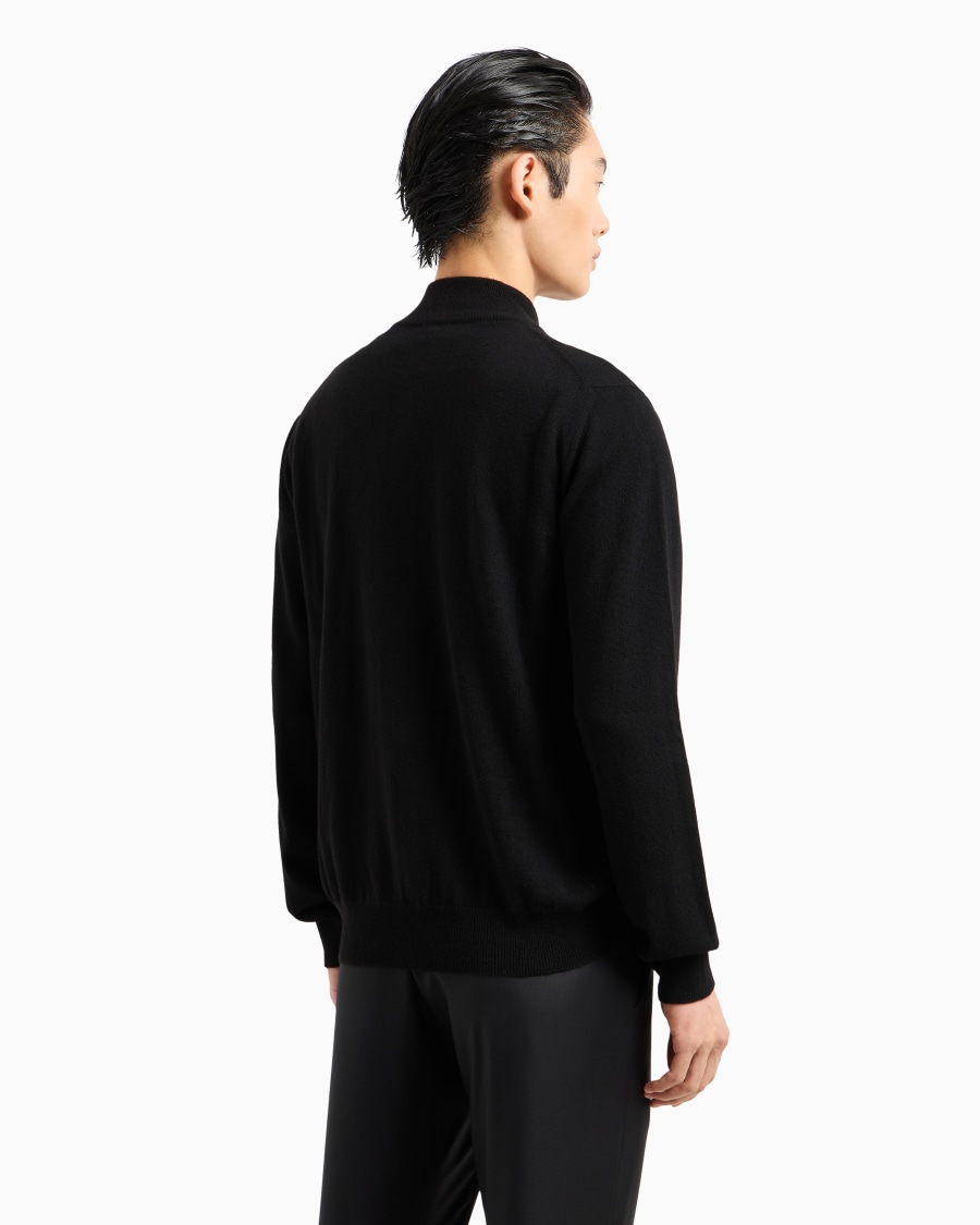 The World Of Armani CARDIGAN CON ZIP IN CASHMERE