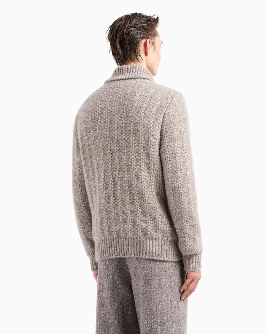 The World Of Armani CARDIGAN IN ALPACA E COTONE