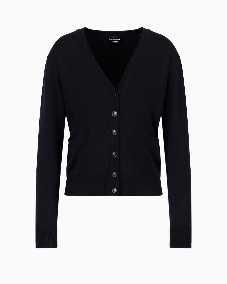 The world of armani CARDIGAN IN PURO CASHMERE