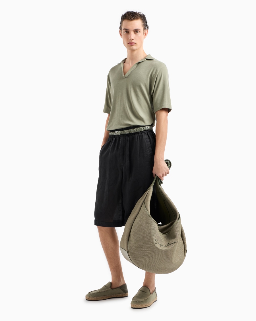 The World Of Armani CINTURA IN PELLE INTRECCIATA