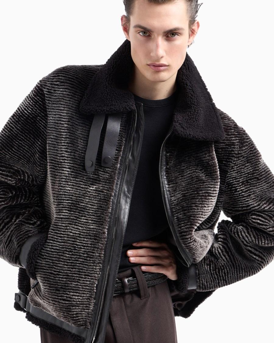 The World Of Armani CINTURA IN PELLE INTRECCIATA