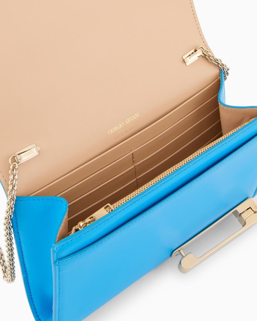 The World Of Armani CLUTCH IN PELLE CON TRACOLLA