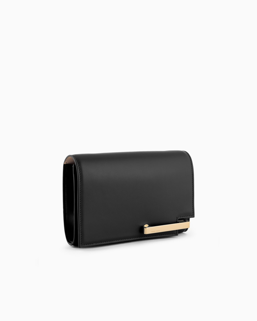 The World Of Armani CLUTCH IN PELLE CON TRACOLLA