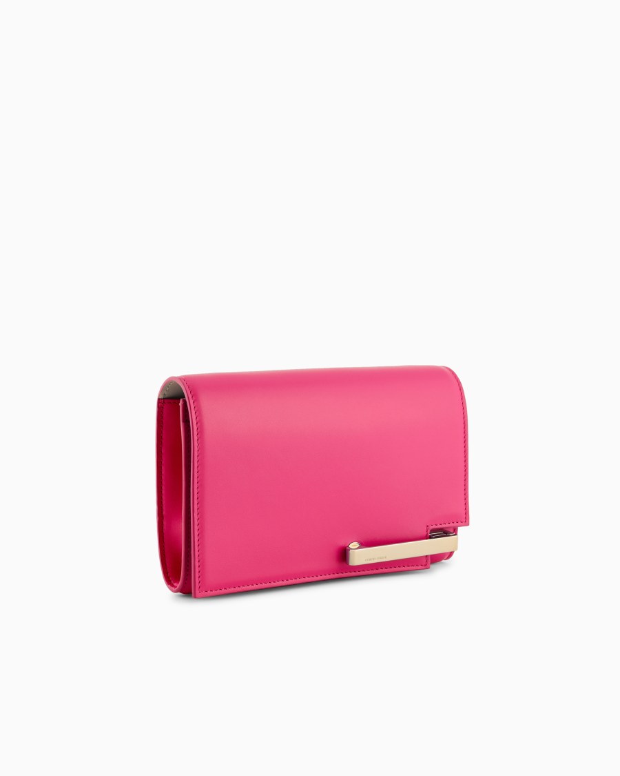 The World Of Armani CLUTCH IN PELLE CON TRACOLLA