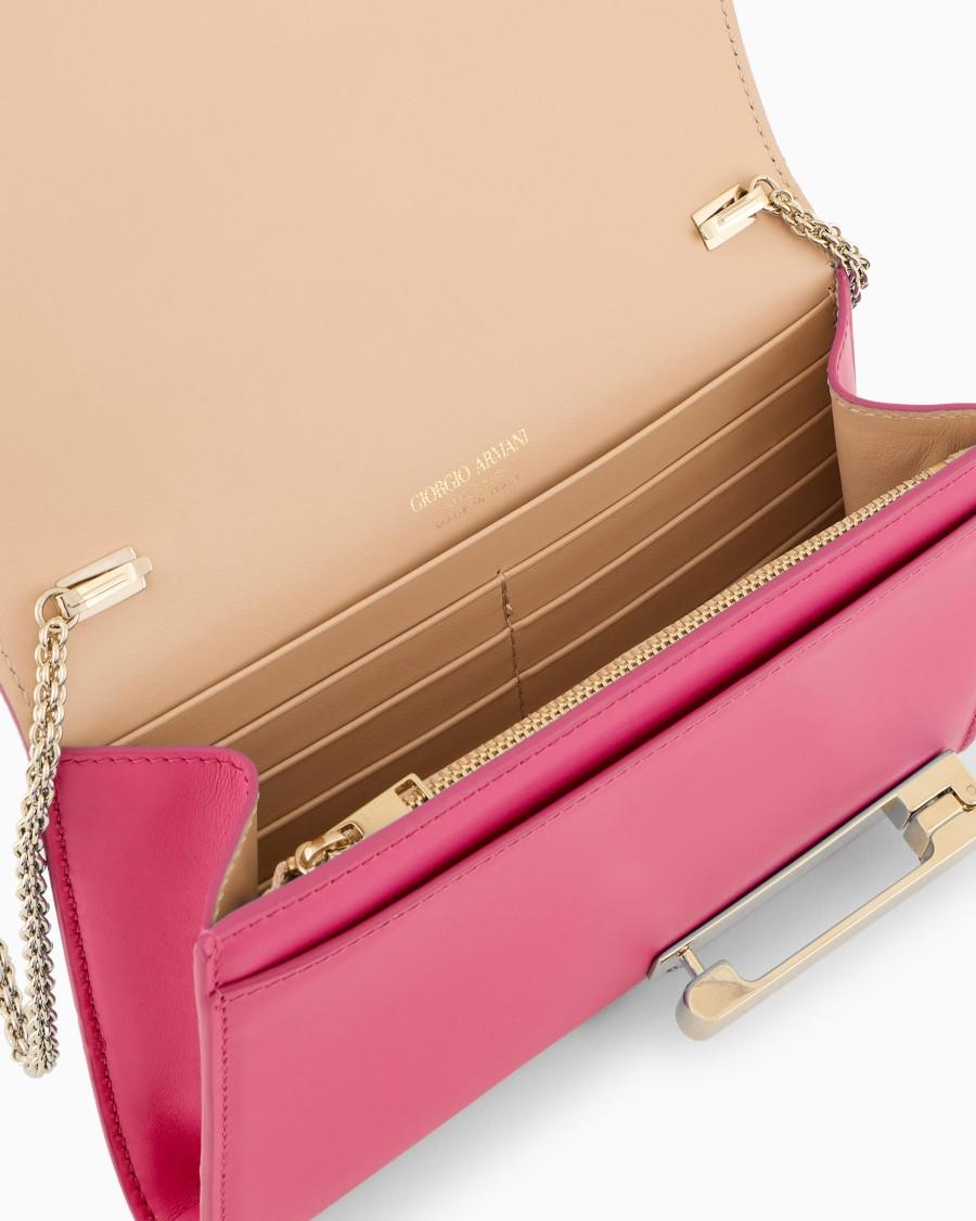 The World Of Armani CLUTCH IN PELLE CON TRACOLLA