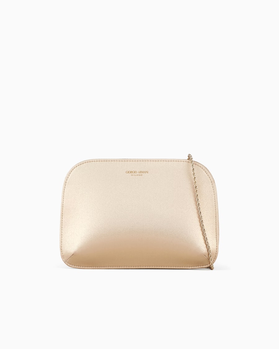 The world of armani CLUTCH LA PRIMA IN RASO LAMÉ